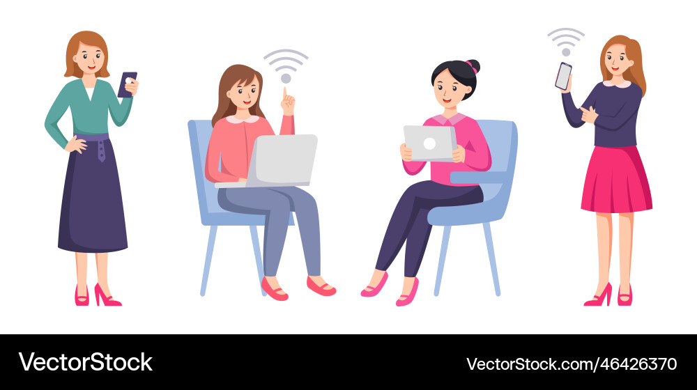 5g wireless network technology concept vector image